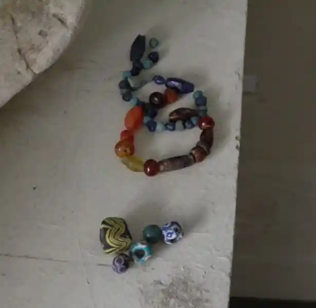 Colorful bracelet and beads